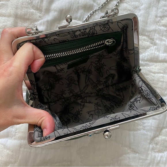 Vivienne Westwood Green Leather Crossbody - Picture 12 of 14